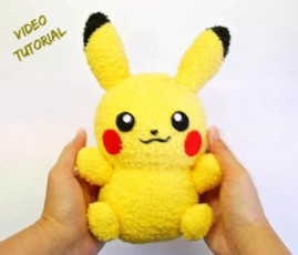DIY Sock Pikachu Toy Free Sewing Pattern