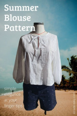 Summer Blouse FREE Sewing  Pattern