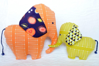Elephant Dolls FREE Sewing Pattern and Tutorial