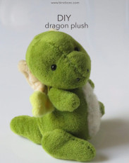 DIY Dragon Plush FREE Sewing Pattern and Tutorial