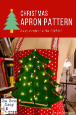 Mrs Santa Christmas Apron FREE Sewing Pattern