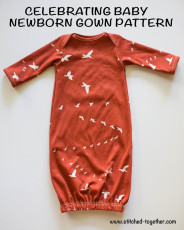 Newborn Gown FREE Sewing Pattern and Tutorial