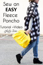 DIY Fleece Poncho FREE Sewing Tutorial