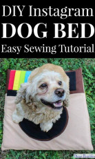 Instagram Dog Bed FREE Sewing Tutorial