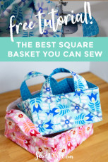Square Basket FREE Sewing Tutorial
