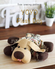 YoYo Plush Dog FREE Sewing Pattern and Tutorial
