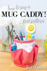 Mug Caddy Organizer FREE Sewing Pattern and Tutorial