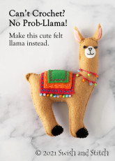 DIY Felt Llama Tutorial with FREE Pattern
