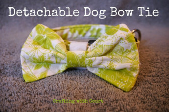Detachable Dog Bow Tie FREE Sewing Tutorial