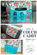 Couch Caddy Remote Control Organizer FREE Sewing Tutorial