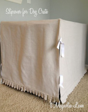 Slipcover for Dog Crate FREE Sewing Tutorial