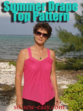 Summer Drape Top FREE Sewing Pattern and Tutorial