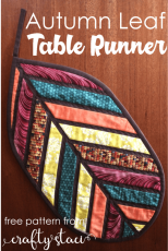 Autumn Leaf Quilted Table Runner FREE Tutorial