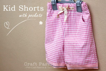 Basic Kid Shorts with Pocket FREE Sewing Pattern and Tutorial
