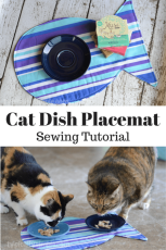 Cat Dish Placemat FREE Sewing Tutorial