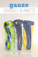DIY Gauze Swaddle Blankets for Baby FREE Sewing Tutorial