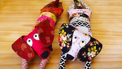 DIY Patchwork Dog FREE Sewing Pattern and Tutorial