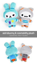 Astrobunny & Cosmokitty Plushies FREE Sewing Pattern and Tutorial