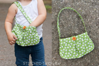 Little Girl Pleated Purse FREE Sewing Tutorial