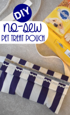 DIY No-Sew Pet Treat Pouch FREE Tutorial