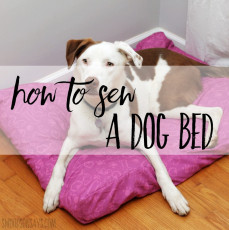 How to sew a dog bed FREE Tutorial