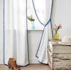 Pompom Curtains FREE Sewing Tutorial