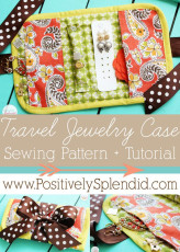 Travel Jewelry Case Sewing Pattern and Tutorial