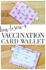 Easy Vaccination Card Holder Wallet FREE Sewing Tutorial