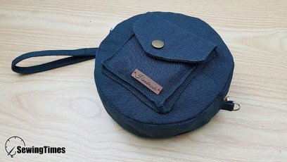 DIY Stylish Circle Bag FREE Sewing Pattern and Tutorial