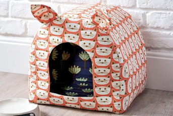 Cat Bed FREE Sewing Pattern and Tutorial