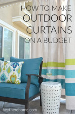 FREE Tutorial: DIY Outdoor Curtains from Drop Cloths
