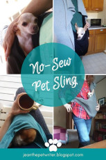 DIY Dog Sling Pet Carrier from an Old Shirt