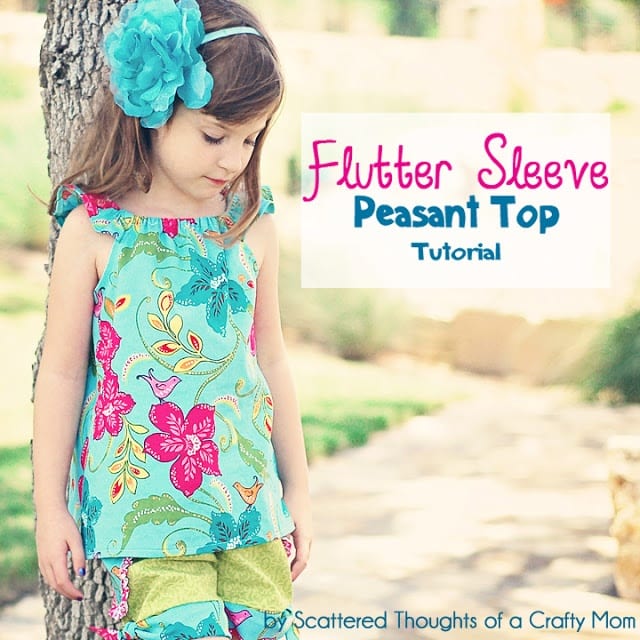 Flutter Sleeve Peasant Top Tutorial with Free Pattern