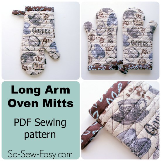 Long Arm Oven Mitts pattern
