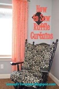 How to sew raffle curtains