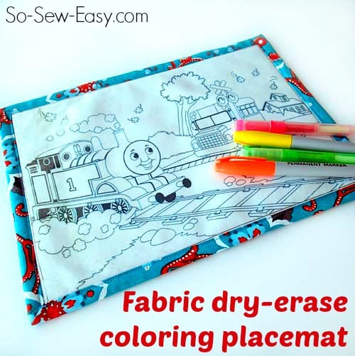 Toddler Dry Erase Coloring Placemat Pattern