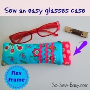 Sew reading glasses case using a Flex Frame