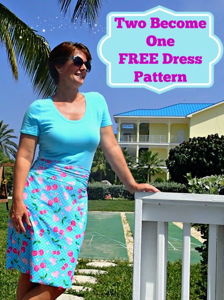 Two Become One t-shirt dress pattern