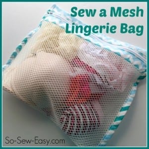 Sew a mesh lingerie bag tutorial