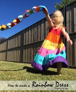 Rainbow dress tutorial