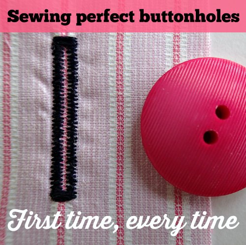 How to sew a buttonhole with a buttonhole foot