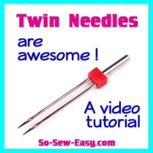 How to use a twin needle