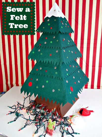 How to make a felt Christmas tree
