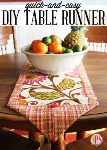 DIY table runner pattern
