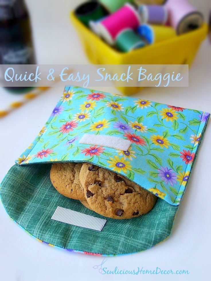 Reusable snack bag tutorial