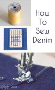 How to sew denim
