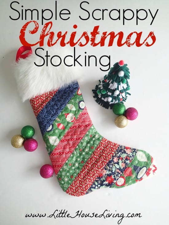 Simple Sewing Pattern for a Christmas Stocking
