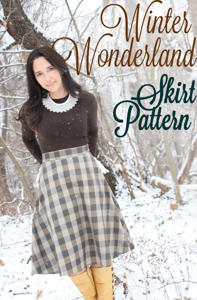 Winter skirt pattern and tutorial
