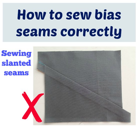How to sew bias seams