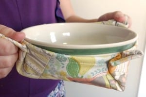 Microwave bowl potholder tutorial